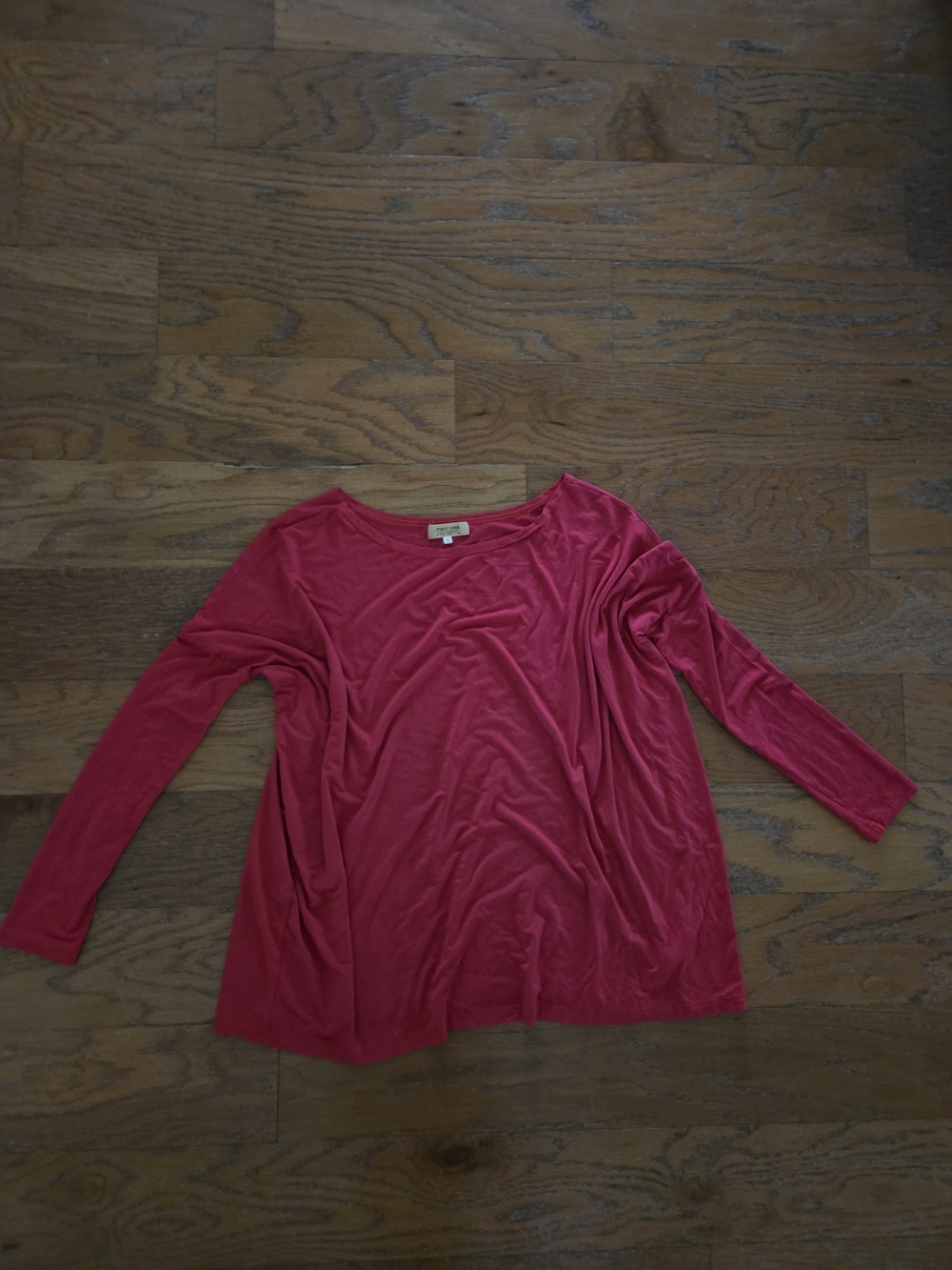Piko 1988 Women's Long Sleeve Scoop Neck Top - Red